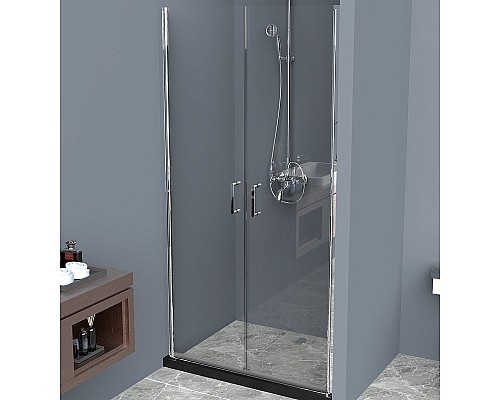 Душевая дверь BelBagno Uno 90 UNO-B-2-90-C-Cr профиль Хром стекло прозрачное