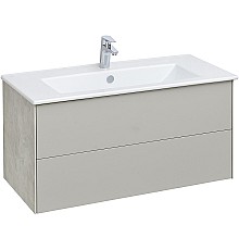 Тумба под раковину Aquaton Сохо 100 1A258201AJ9A0 подвесная Слэйт Галька серая