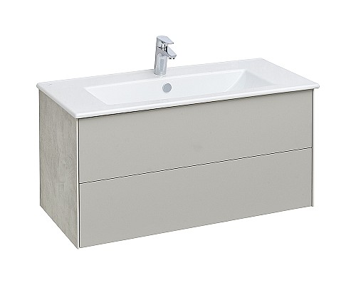 Тумба под раковину Aquaton Сохо 100 1A258201AJ9A0 подвесная Слэйт Галька серая