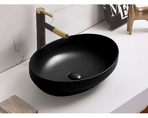 Раковина-чаша CeramaLux 50 78590B Черная глянцевая