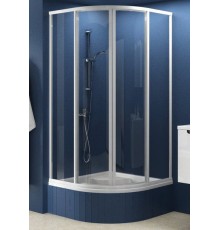 Полукруглая душевая кабина ниже Ravak Supernova 31177V10011 90 белый Жемчужный