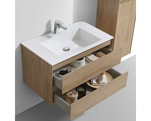Тумба под раковину Vincea Luka 80 VMC-2L800NO подвесная N.Oak