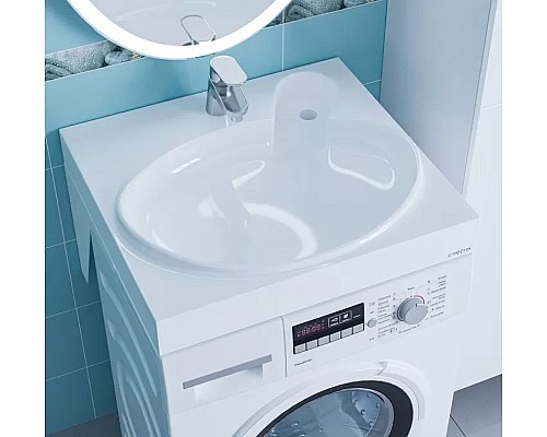 Раковина СанТа Сатурн 60 900126 на стиральную машину Белая