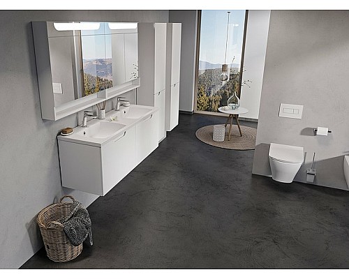 Зеркальный шкаф Ravak MC Classic II 80 X000001471 с подсветкой Белый глянцевый