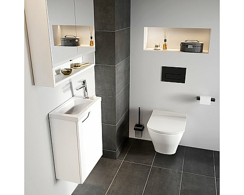 Зеркальный шкаф Ravak MC Classic II 80 X000001471 с подсветкой Белый глянцевый