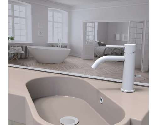 Смеситель Paffoni Light LIG071BO для раковины, белый