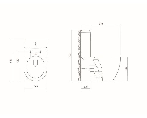 Унитаз компакт Aquatek Бетта AQ1363B-00 с бачком и сиденьем Микролифт