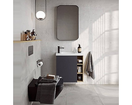 Корпус тумбы под раковину Aqwella Alba 60 L ALB0106LDD подвесной Дуб Давос