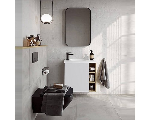 Корпус тумбы под раковину Aqwella Alba 60 L ALB0106LDD подвесной Дуб Давос