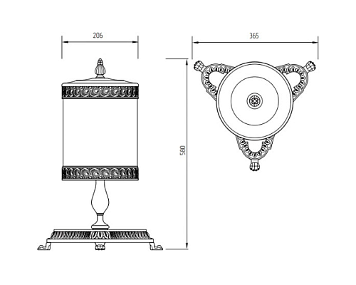 Ведро для мусора Migliore Elisabetta 16993 Бронза