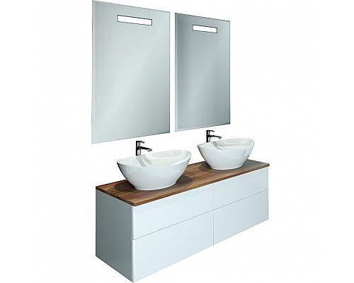 Тумба с раковиной Orange Otto 130 Ot-130TuWOOD+G56 Белая