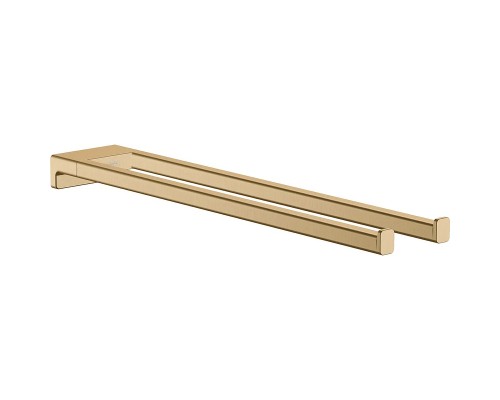 Полотенцедержатель Hansgrohe AddStoris 41770140 двойной Шлифованная бронза