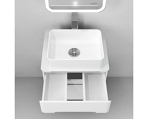 Тумба под раковину Jorno Bosko 60 Bos.01.60/P/W подвесная Белая