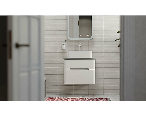 Тумба под раковину Jorno Bosko 60 Bos.01.60/P/W подвесная Белая