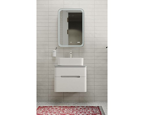 Тумба под раковину Jorno Bosko 60 Bos.01.60/P/W подвесная Белая