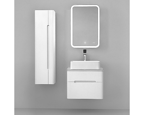 Тумба под раковину Jorno Bosko 60 Bos.01.60/P/W подвесная Белая