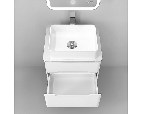 Тумба под раковину Jorno Bosko 60 Bos.01.60/P/W подвесная Белая