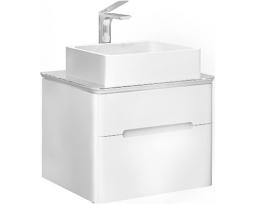 Тумба под раковину Jorno Bosko 60 Bos.01.60/P/W подвесная Белая