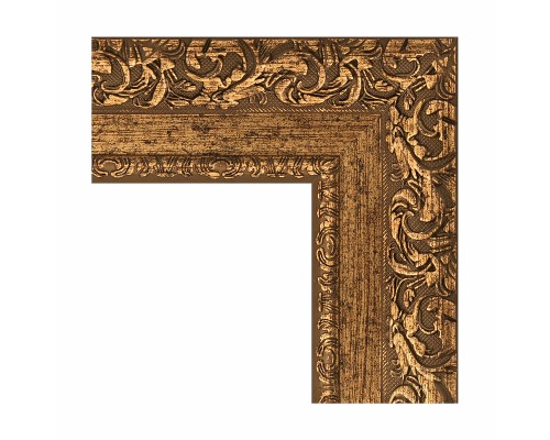 Зеркало Evoform Exclusive-G 130х75 BY 4228 с гравировкой в багетной раме - Виньетка бронзовая 85 мм