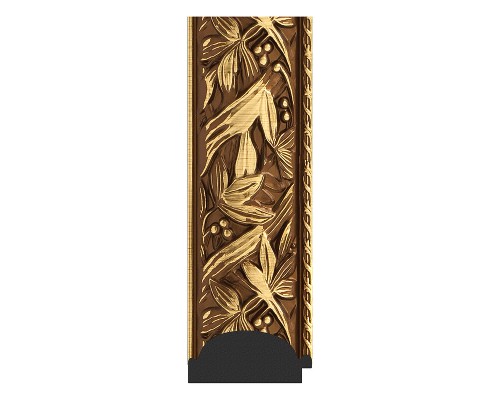 Зеркало Evoform Exclusive-G 124х99 BY 4371 с гравировкой в багетной раме - Византия золото 99 мм