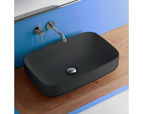 Раковина Kerasan Tribeca 60х38 см 514131 черный матовый