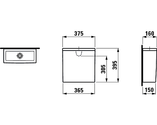 Бачок Laufen The New Classic 8.2885.1.000.871.1