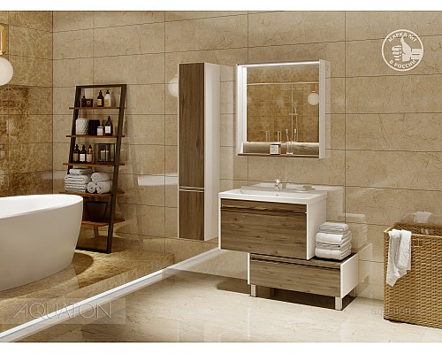 Комод Капри 80 таксония темная Aquaton 1A231103KPDB0 Комод Капри 80 таксония темная Aquaton 1A231103KPDB0