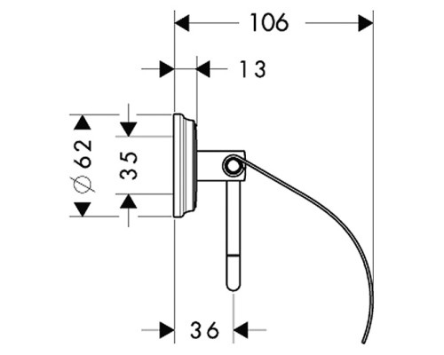 Держатель для туалетной бумаги Hansgrohe Logis Classic 41623000