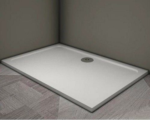 Душевой поддон из искусственного камня Veconi Tezeo 100x90 Белый