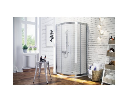 Душевое ограждение Excellent Серия 600 90х90 полукруг хром