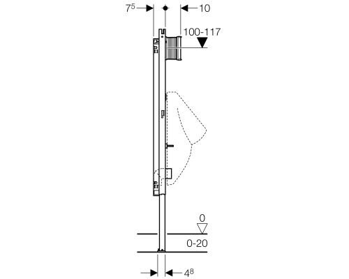 Монтажный элемент GEBERIT 111.665.00.5