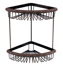 Полка угловая Lemark Jasmine LM6682ORB 2-ярусная