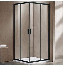 Душевой уголок Vincea Garda VSS-1G8010CLB 100х80 профиль Черный стекло прозрачное