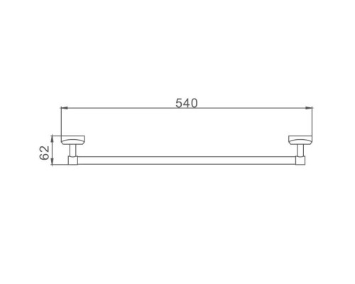 Полотенцедержатель Frap F16 F1601 Хром