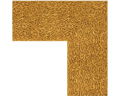 Зеркало Evoform Definite Floor 201х81 BY 6008 в багетной раме - Чеканка золотая 90 мм