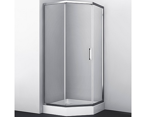 Душевой уголок WasserKRAFT Naab 90x90 86S11 профиль Хром стекло прозрачное Душевой уголок WasserKRAFT Naab 90x90 86S11 профиль Хром стекло прозрачное