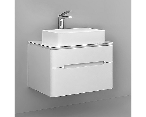 Тумба под раковину Jorno Bosko 75 Bos.01.75/P/W подвесная Белая