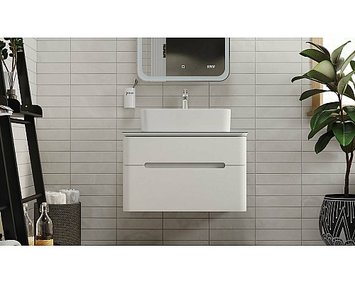 Тумба под раковину Jorno Bosko 75 Bos.01.75/P/W подвесная Белая