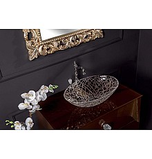 Столешница стекло 80см прямая DARK BROWN