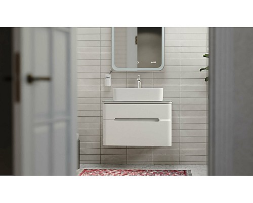 Тумба под раковину Jorno Bosko 75 Bos.01.75/P/W подвесная Белая