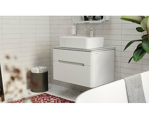 Тумба под раковину Jorno Bosko 75 Bos.01.75/P/W подвесная Белая