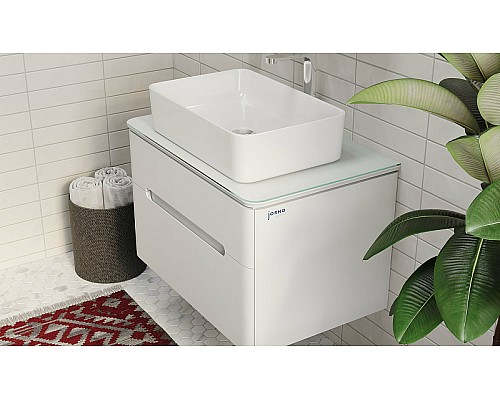 Тумба под раковину Jorno Bosko 75 Bos.01.75/P/W подвесная Белая