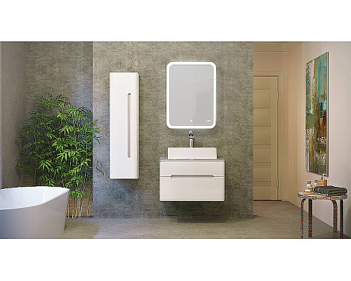 Тумба под раковину Jorno Bosko 75 Bos.01.75/P/W подвесная Белая