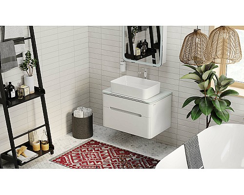 Тумба под раковину Jorno Bosko 75 Bos.01.75/P/W подвесная Белая