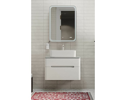 Тумба под раковину Jorno Bosko 75 Bos.01.75/P/W подвесная Белая