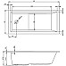 Прямоугольная ванна Riho Lusso 170x80 Plus BA1200500000000