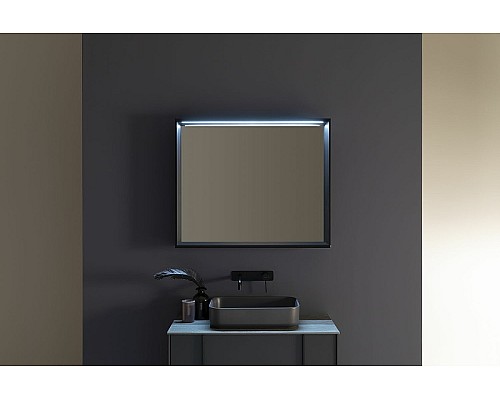 Зеркало Allen Brau Reality 80 1.32018.BB с подсветкой Черный браш с сенсорным выключателем