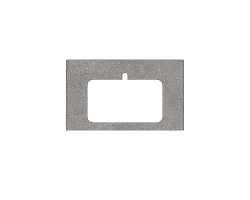 Изделие Kerama Marazzi декоративное Фондамента 80, серое PL2.DL500900R\80 Изделие Kerama Marazzi декоративное Фондамента 80, серое PL2.DL500900R\80