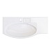 Раковина Kerama Marazzi RIVA мебельная левая с крепежом 100, белая глянцевая