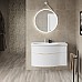 Раковина Kerama Marazzi RIVA мебельная левая с крепежом 100, белая глянцевая